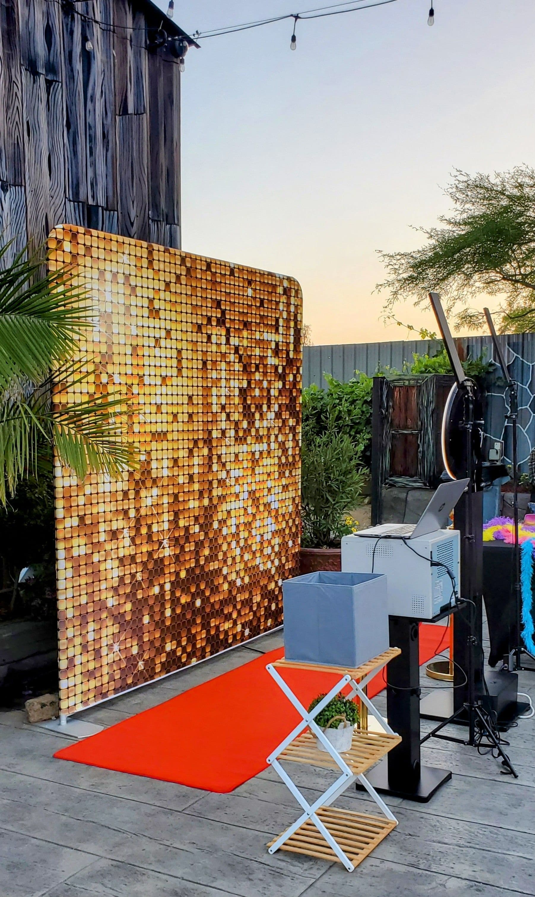 The photo booth print option set-up.